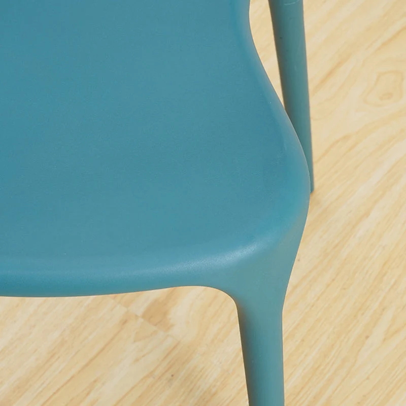 Sedia Glam per interni ed esterni, sedia laterale impilabile da pranzo senza braccioli Clearhalo