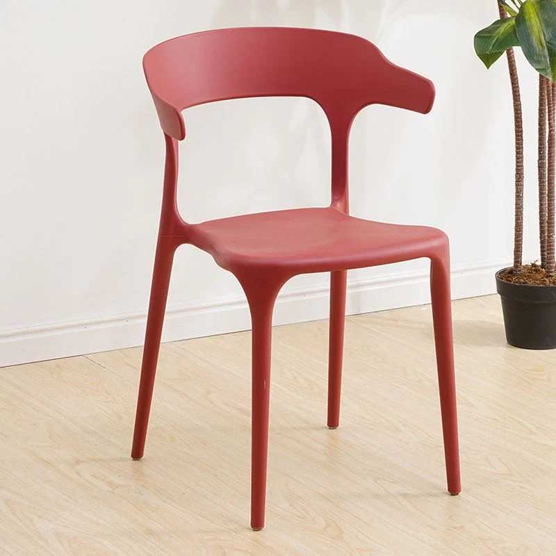 Sedia Glam per interni ed esterni, sedia laterale impilabile da pranzo senza braccioli Clearhalo