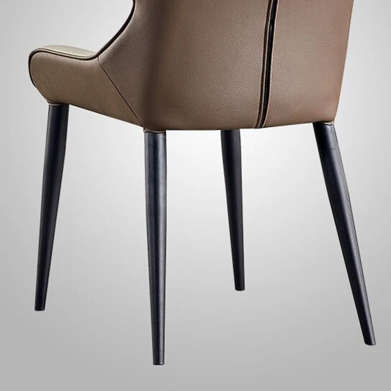 Sedia imbottita per la casa Sala da pranzo Sedia da pranzo Parsons ecopelle Clearhalo