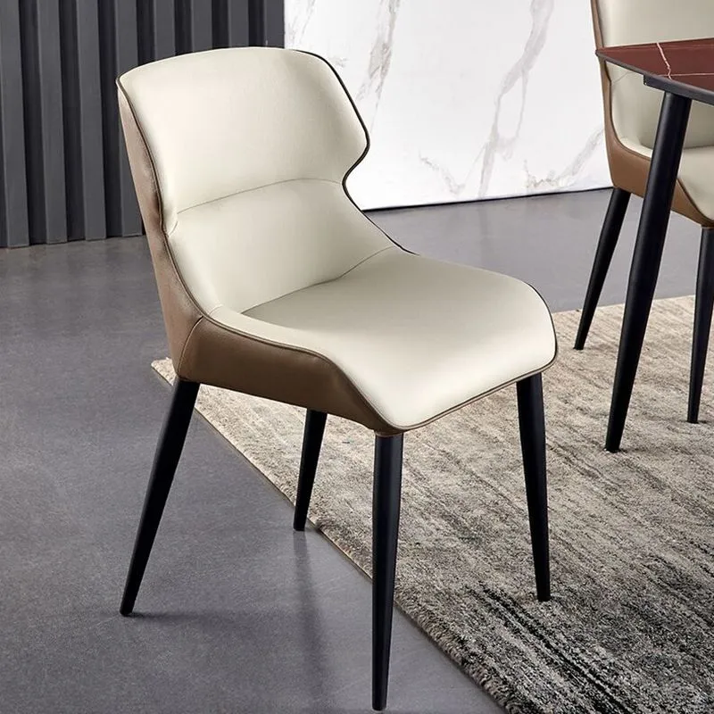 Sedia imbottita per la casa Sala da pranzo Sedia da pranzo Parsons ecopelle Clearhalo