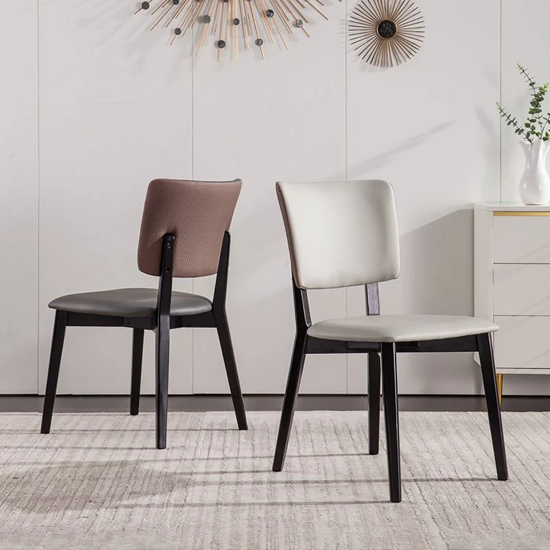 Sedia imbottita per sala da pranzo Sedia da pranzo ecopelle per la casa industriale Clearhalo