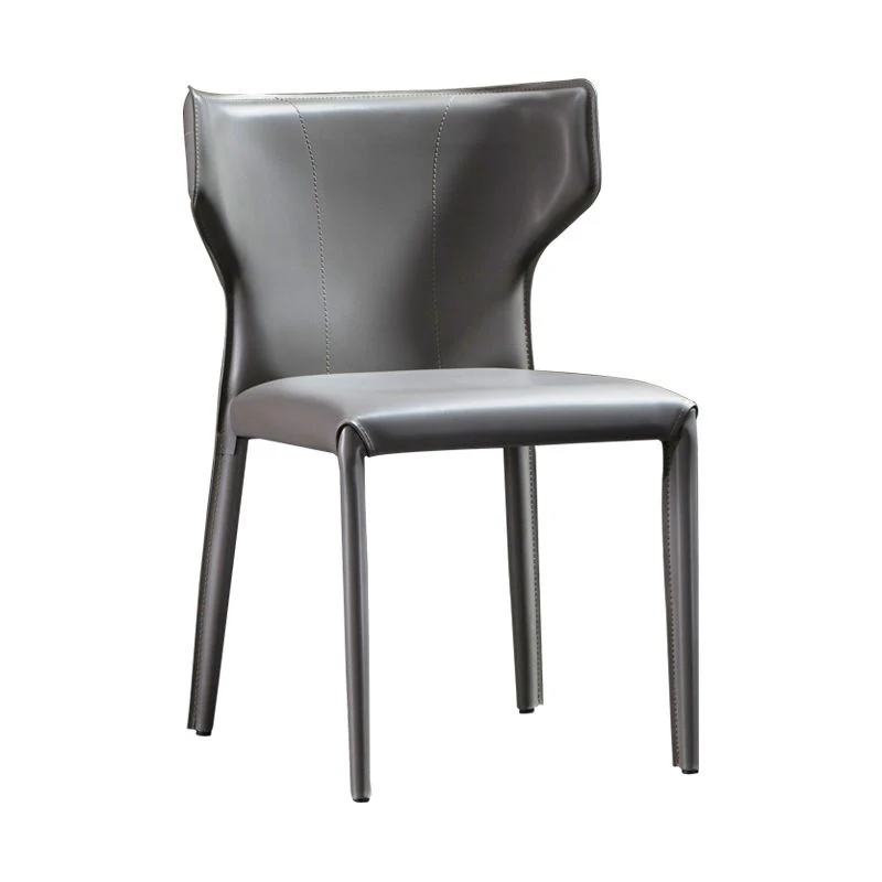 Sedia imbottita per sala da pranzo Sedia con schienale alto da cucina pelle Clearhalo