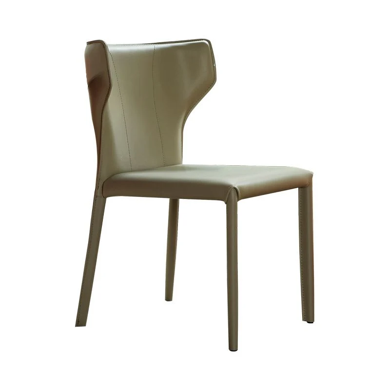 Sedia imbottita per sala da pranzo Sedia con schienale alto da cucina pelle Clearhalo