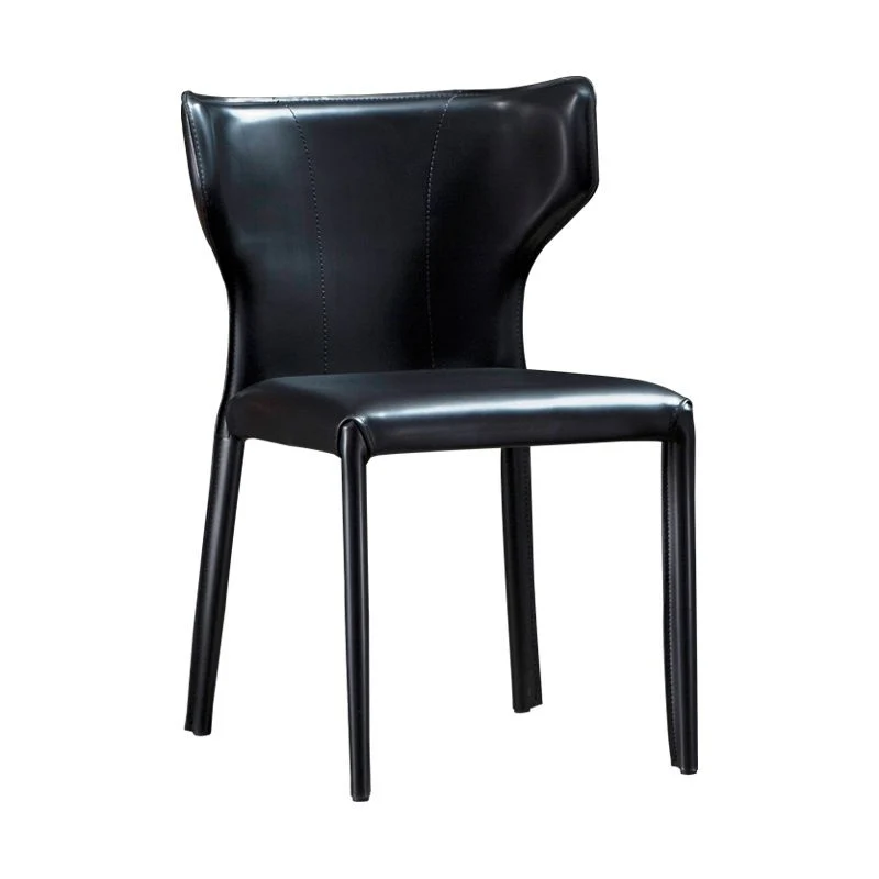 Sedia imbottita per sala da pranzo Sedia con schienale alto da cucina pelle Clearhalo