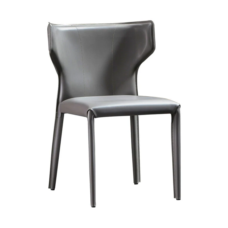 Sedia imbottita per sala da pranzo Sedia con schienale alto da cucina pelle Clearhalo