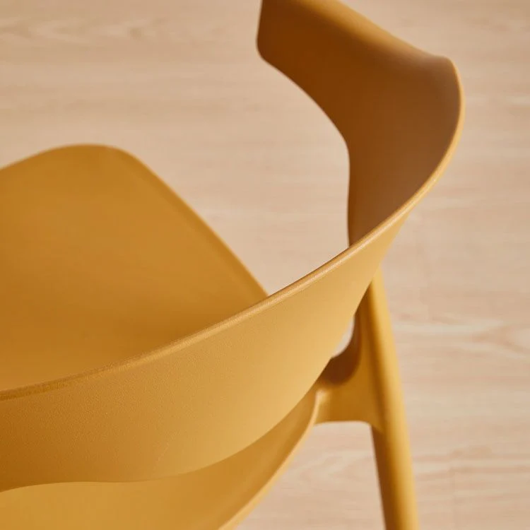Sedia impilabile da cucina contemporanea, sedia laterale senza braccioli da pranzo con gambe plastica Clearhalo