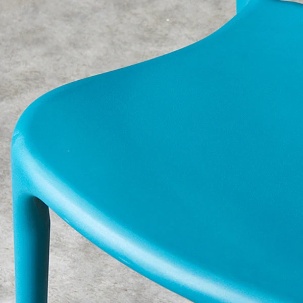 Sedia impilabile plastica con braccioli stile nordico per sala da pranzo Clearhalo