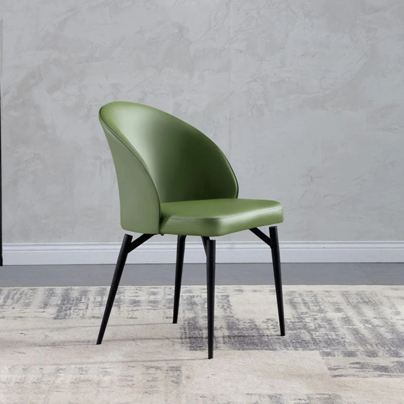 Sedia laterale con schienale solido Gamba metallo Sedia moderna contemporanea per interni ed esterni Clearhalo