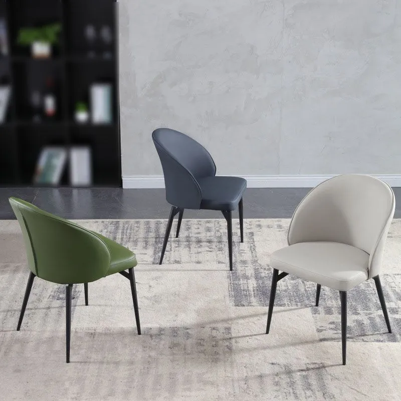 Sedia laterale con schienale solido Gamba metallo Sedia moderna contemporanea per interni ed esterni Clearhalo