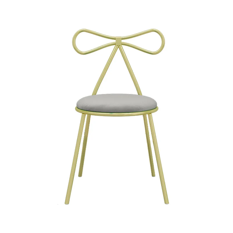 Sedia laterale ecopelle Sedia laterale da pranzo dal design nordico con schienale aperto Clearhalo