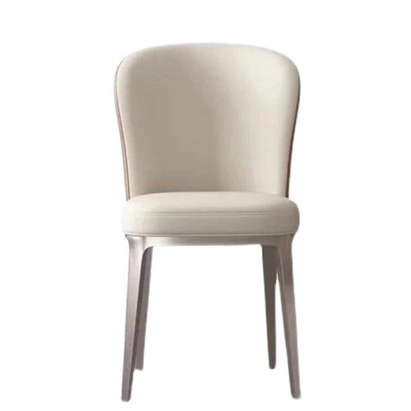 Sedia laterale ecopelle Sedia laterale da pranzo per cucina moderna senza braccioli Clearhalo