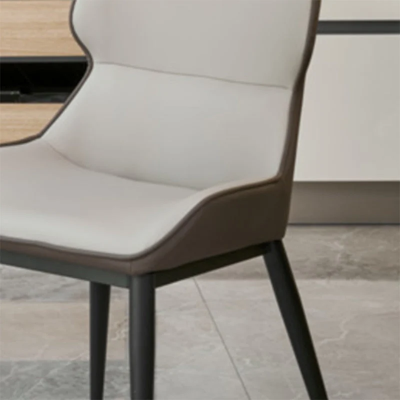 Sedia laterale imbottita per sedia da pranzo industriale con accento per la casa Clearhalo
