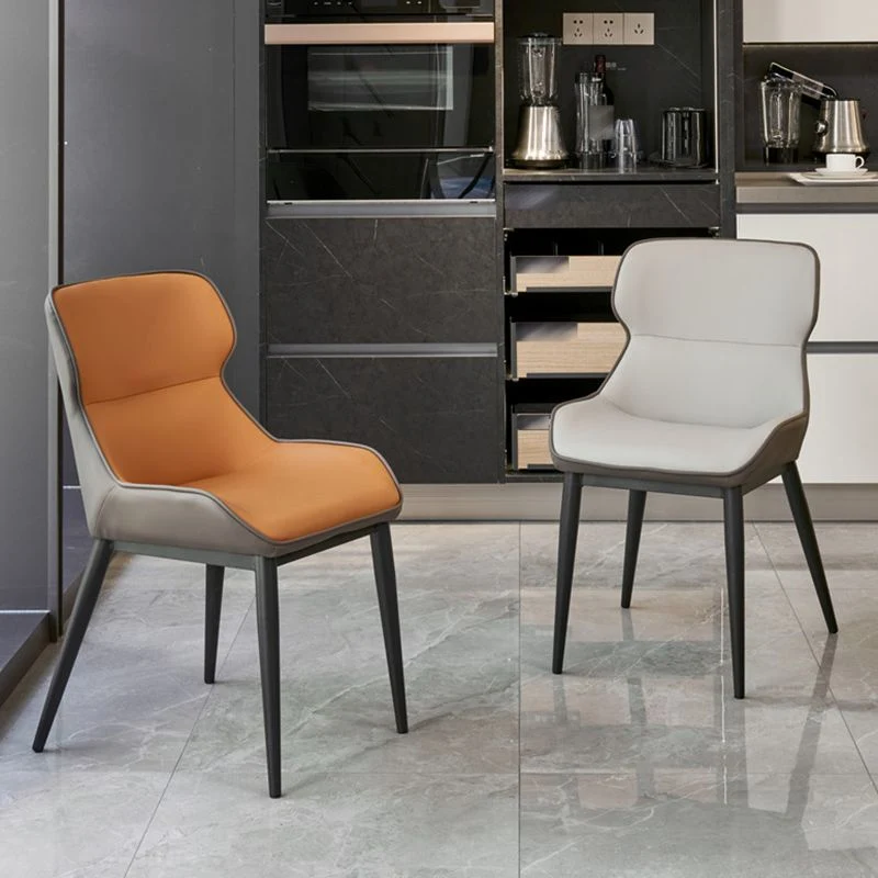 Sedia laterale imbottita per sedia da pranzo industriale con accento per la casa Clearhalo