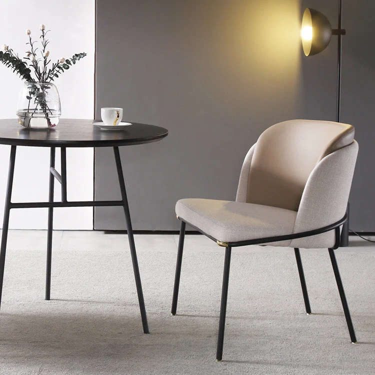 Sedia laterale imbottita Sedia da pranzo stile moderno per sala da pranzo Clearhalo