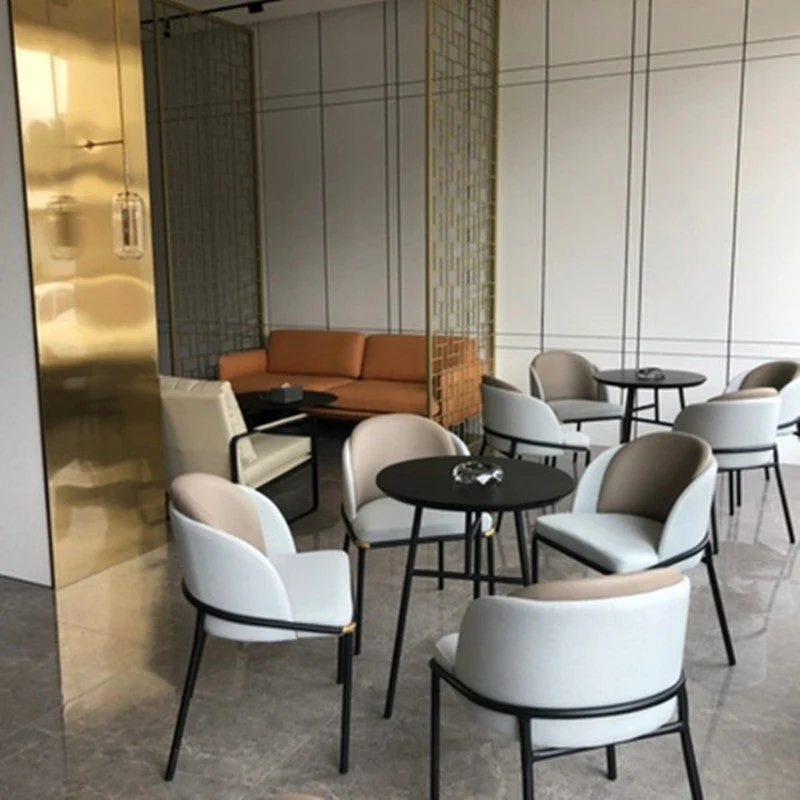 Sedia laterale imbottita Sedia da pranzo stile moderno per sala da pranzo Clearhalo