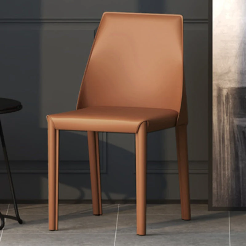 Sedia laterale imbottita Sedie da pranzo moderne senza braccioli ecopelle Clearhalo