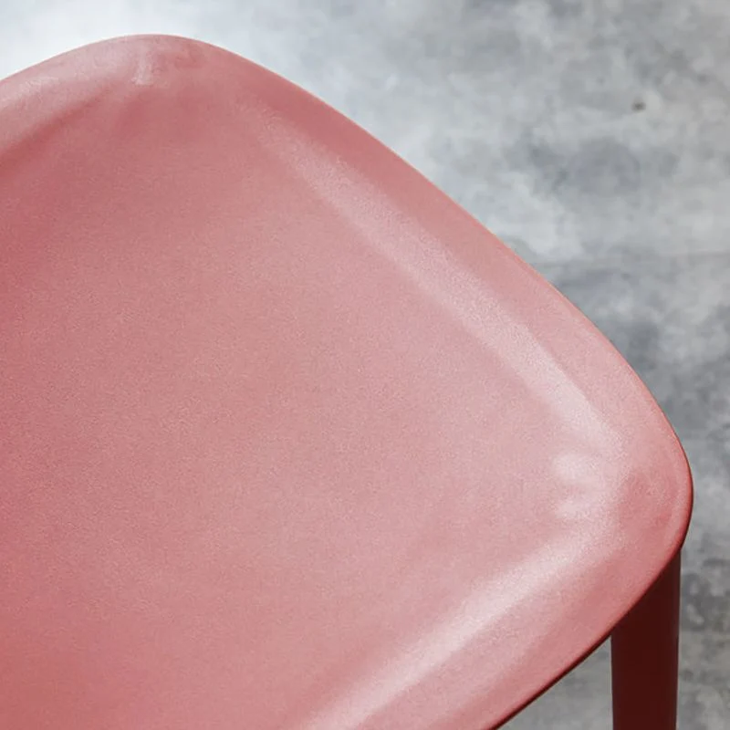 Sedia laterale impilabile da cucina per la casa Sedia laterale da pranzo con schienale aperto Clearhalo