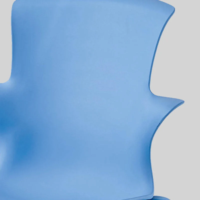 Sedia laterale impilabile per la casa Sedia da pranzo con schienale plastica per interni Clearhalo