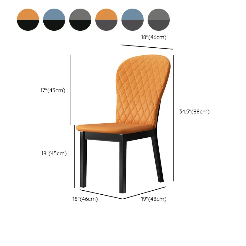 Sedia laterale industriale legno per interni ed esterni Parsons Chair senza braccioli Clearhalo