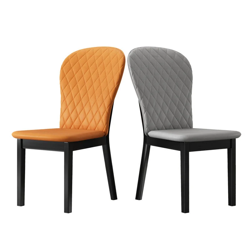 Sedia laterale industriale legno per interni ed esterni Parsons Chair senza braccioli Clearhalo