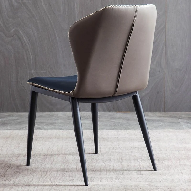 Sedia laterale industriale Sedia da sala da pranzo Wingback per cucina Clearhalo