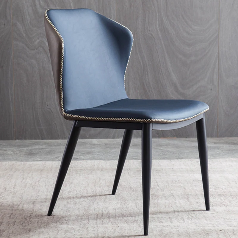 Sedia laterale industriale Sedia da sala da pranzo Wingback per cucina Clearhalo
