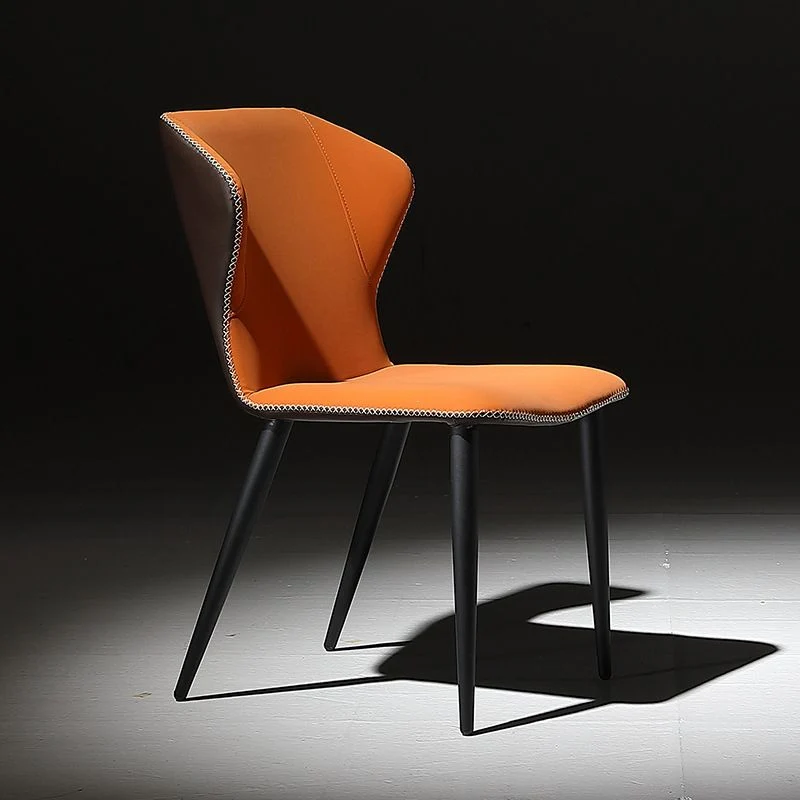 Sedia laterale industriale Sedia da sala da pranzo Wingback per sala da pranzo Clearhalo