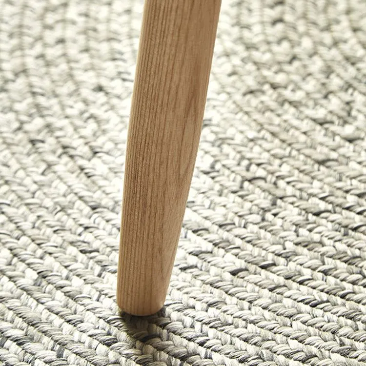 Sedia laterale legno massello di frassino Sedia da pranzo moderna senza braccioli pelle Clearhalo