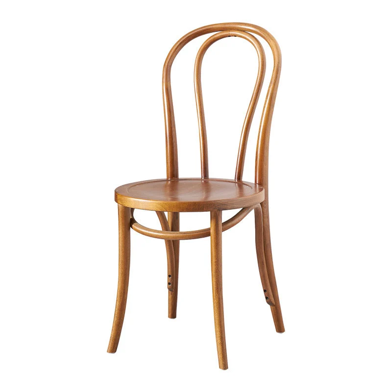 Sedia laterale legno massello Sedia da pranzo moderna per interni Windsor per la casa Clearhalo