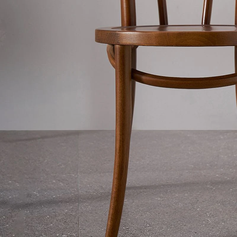 Sedia laterale legno massello Sedia da pranzo moderna per interni Windsor per la casa Clearhalo