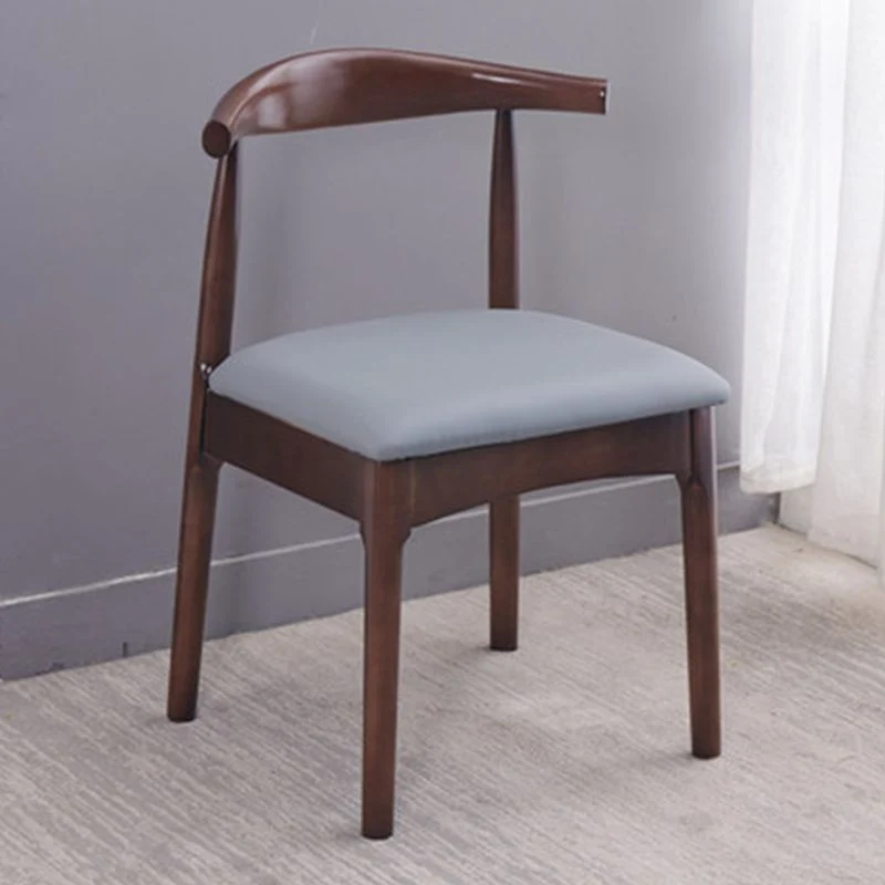 Sedia laterale legno stile moderno sedia senza braccioli con schienale aperto per uso domestico Clearhalo