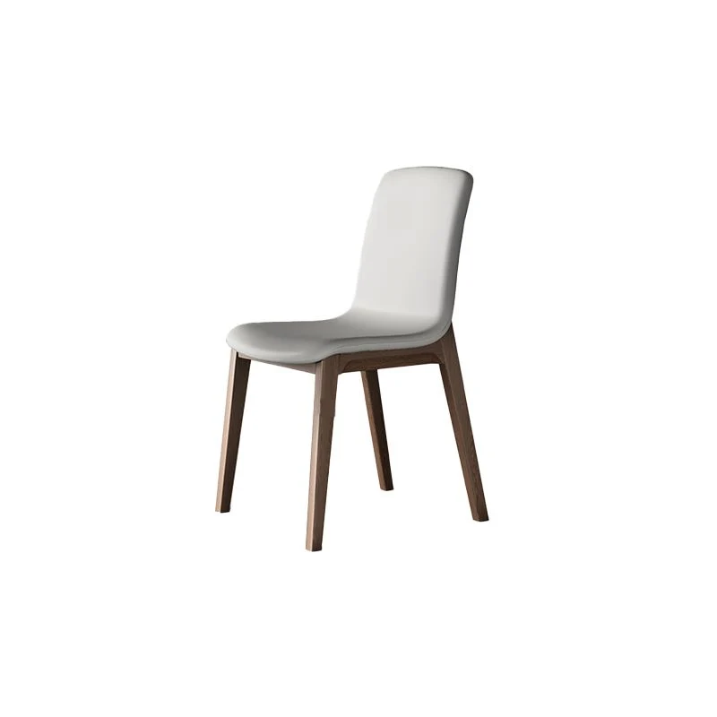 Sedia laterale moderna ecopelle Parsons Chair con imbottitura Clearhalo