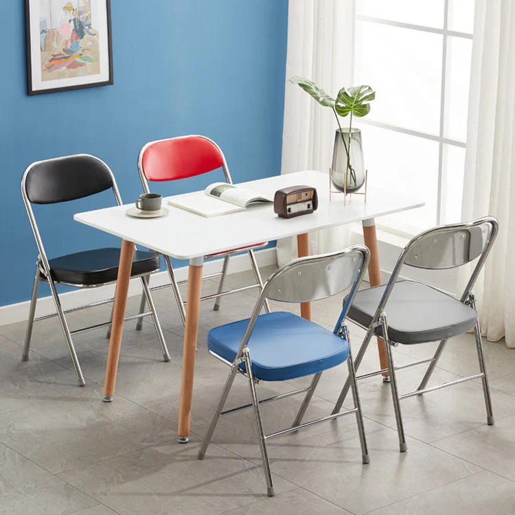 Sedia laterale moderna metallo per interni ed esterni. Sedia laterale da pranzo imbottita con schienale aperto e senza bra...
