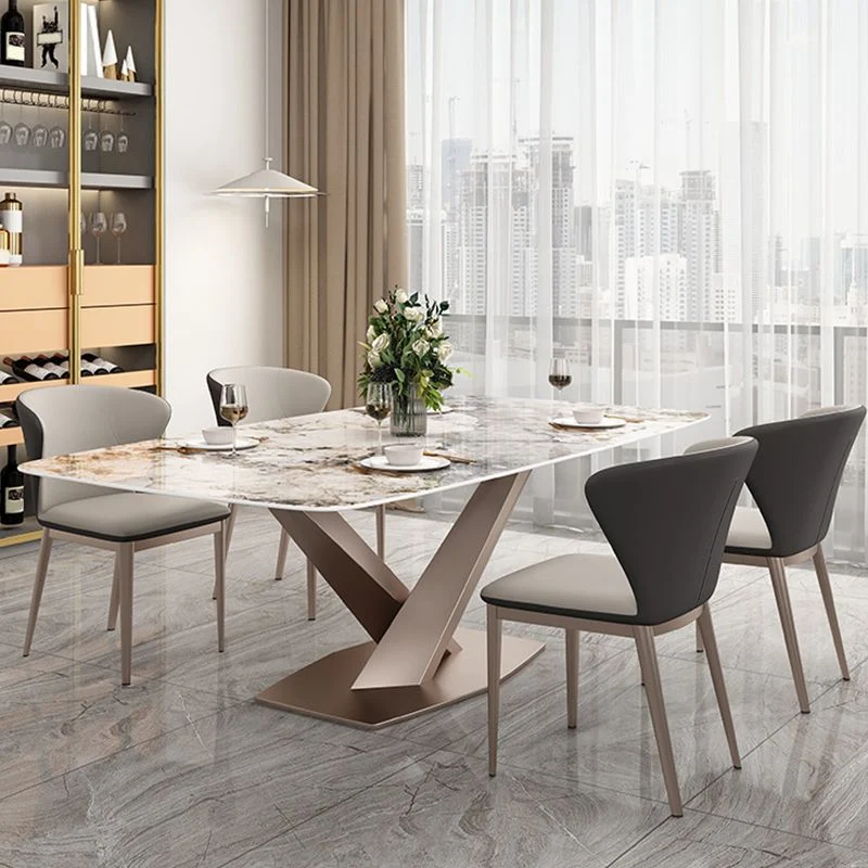 Sedia laterale moderna Sedia da sala da pranzo con schienale massiccio ecopelle per cucina Clearhalo