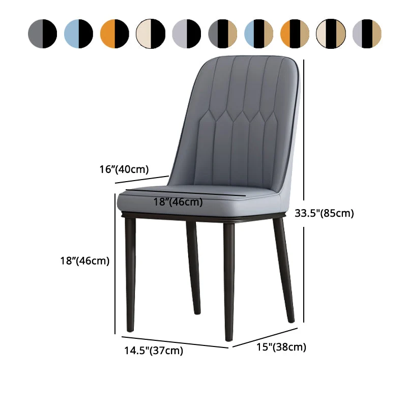Sedia laterale Parsons Chair moderna contemporanea per interni ed esterni metallo Clearhalo