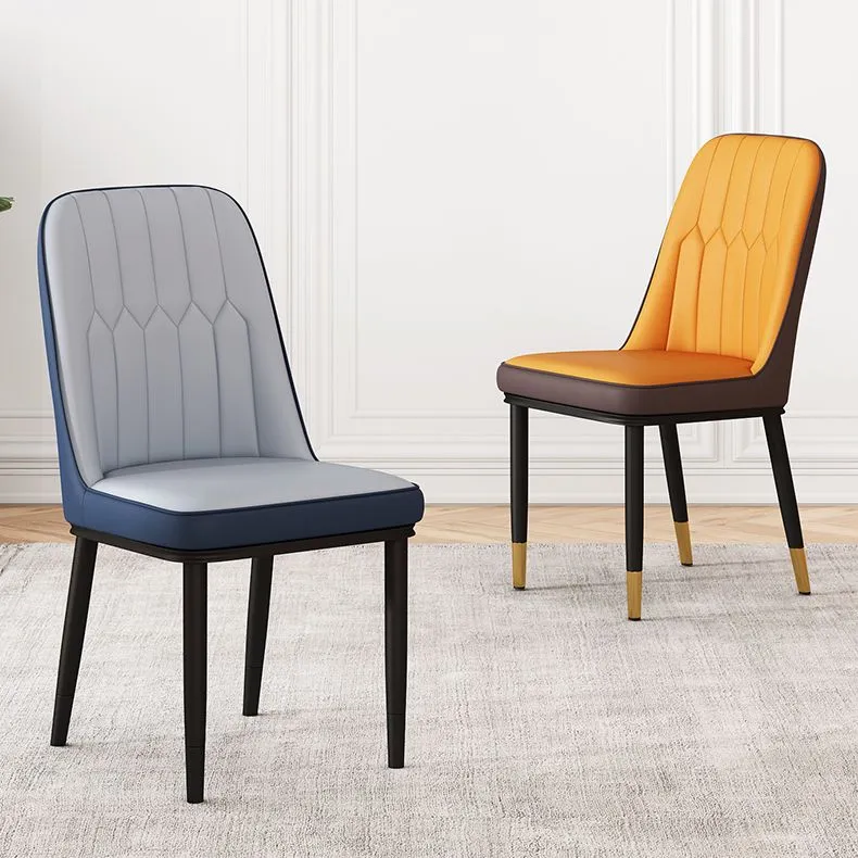 Sedia laterale Parsons Chair moderna contemporanea per interni ed esterni metallo Clearhalo