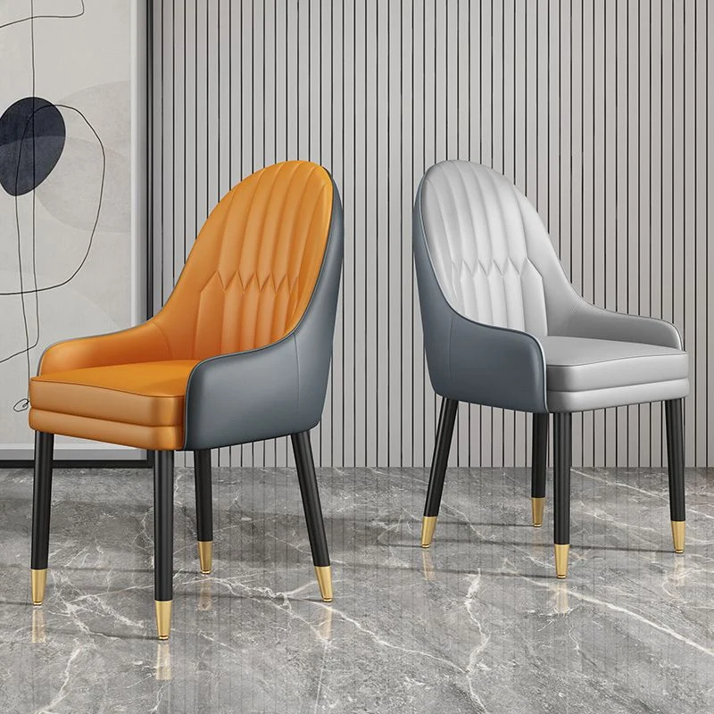 Sedia laterale per la casa contemporanea pelle Sedia Parsons da 21'' di larghezza Clearhalo