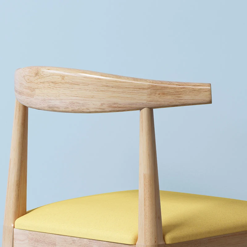Sedia laterale per interni stile tradizionale Sedia singola imbottita per sala da pranzo con schienale aperto Clearhalo