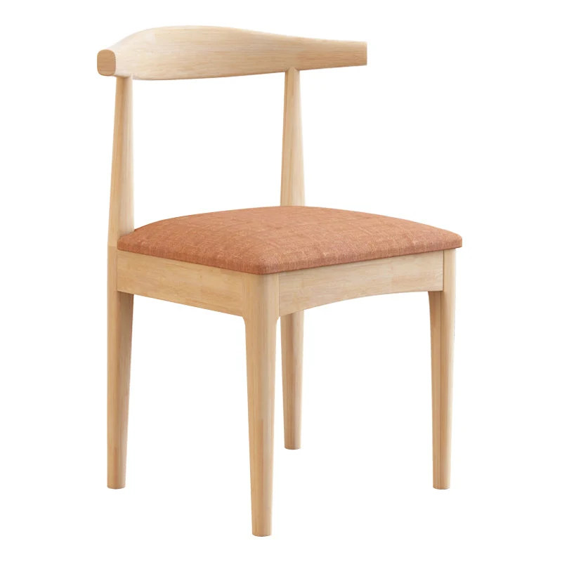 Sedia laterale per interni stile tradizionale Sedia singola imbottita per sala da pranzo con schienale aperto Clearhalo
