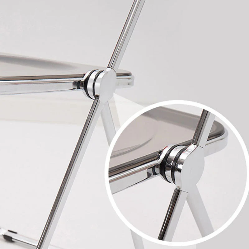 Sedia laterale pieghevole plastica dal design industriale per uso domestico Sedia laterale da pranzo con schienale aperto...