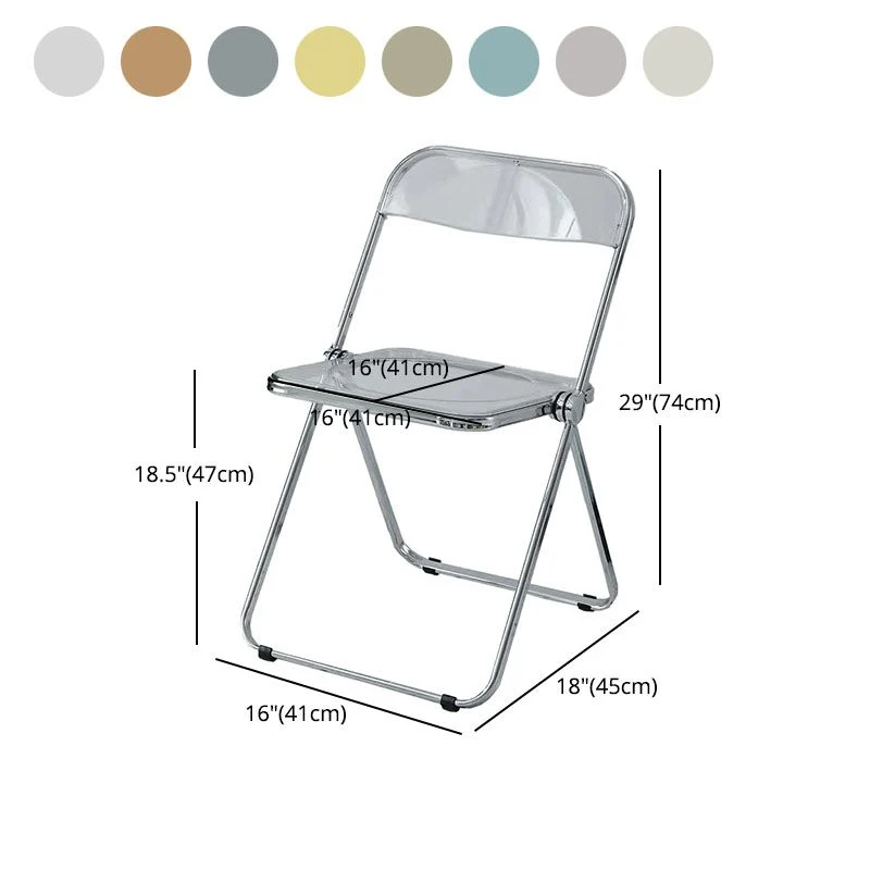 Sedia laterale pieghevole plastica dal design industriale per uso domestico Sedia laterale da pranzo con schienale aperto...