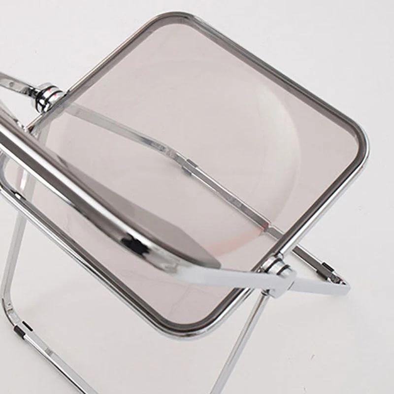 Sedia laterale pieghevole plastica dal design industriale per uso domestico Sedia laterale da pranzo con schienale aperto...