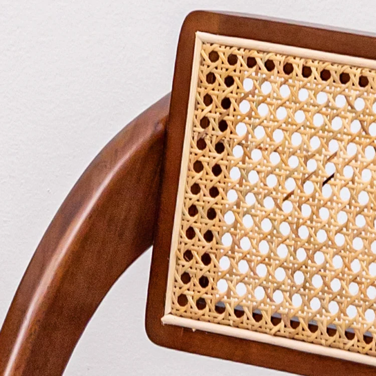 Sedia laterale pieghevole da pranzo minimalista legno massello con apertura sullo schienale Clearhalo