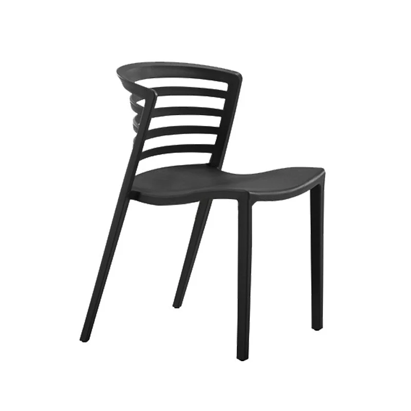 Sedia laterale plastica senza braccioli stile moderno per sala da pranzo Clearhalo
