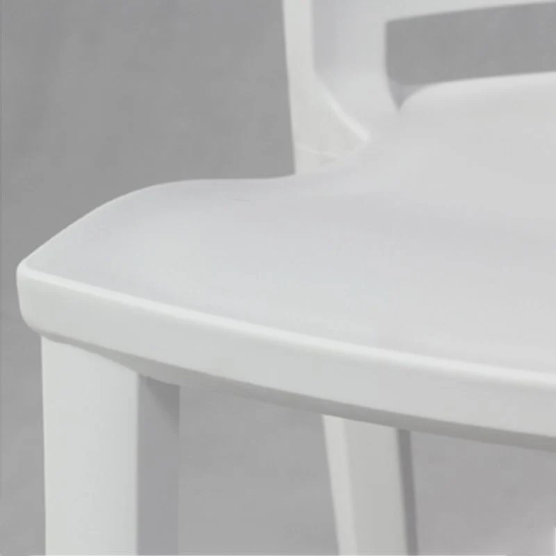 Sedia laterale plastica senza braccioli stile moderno per sala da pranzo Clearhalo