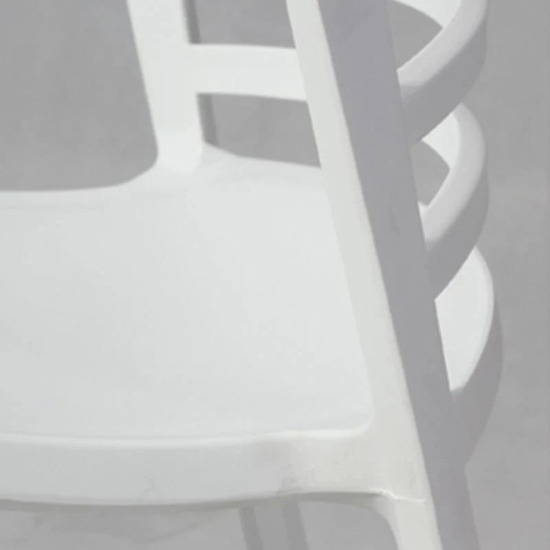 Sedia laterale plastica senza braccioli stile moderno per sala da pranzo Clearhalo