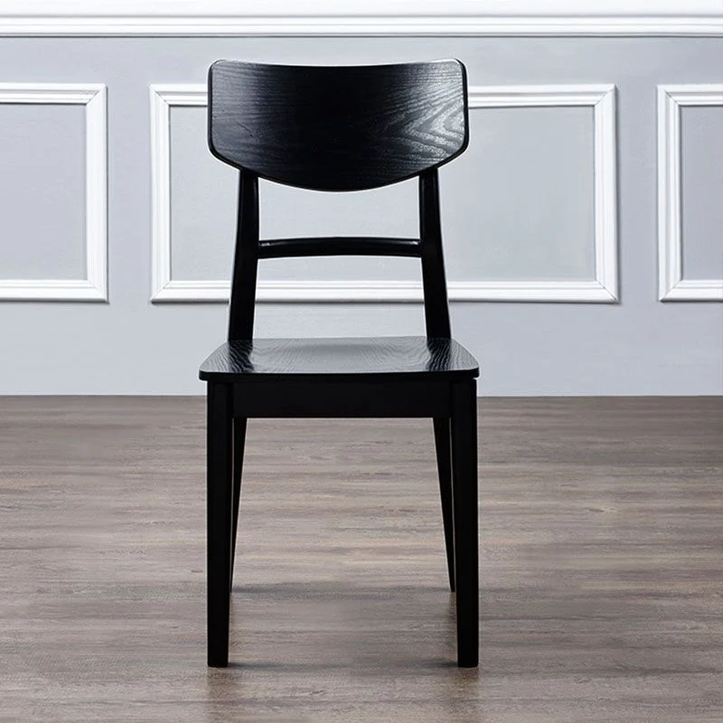 Sedia laterale da pranzo con scaletta per cucina legno, colore nero Clearhalo