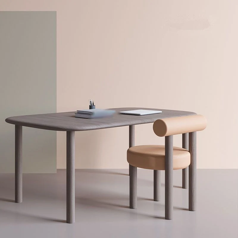 Sedia laterale da pranzo con schienale aperto e finitura opaca stile moderno per sala da pranzo Clearhalo