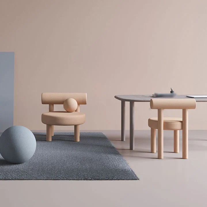 Sedia laterale da pranzo con schienale aperto e finitura opaca stile moderno per sala da pranzo Clearhalo