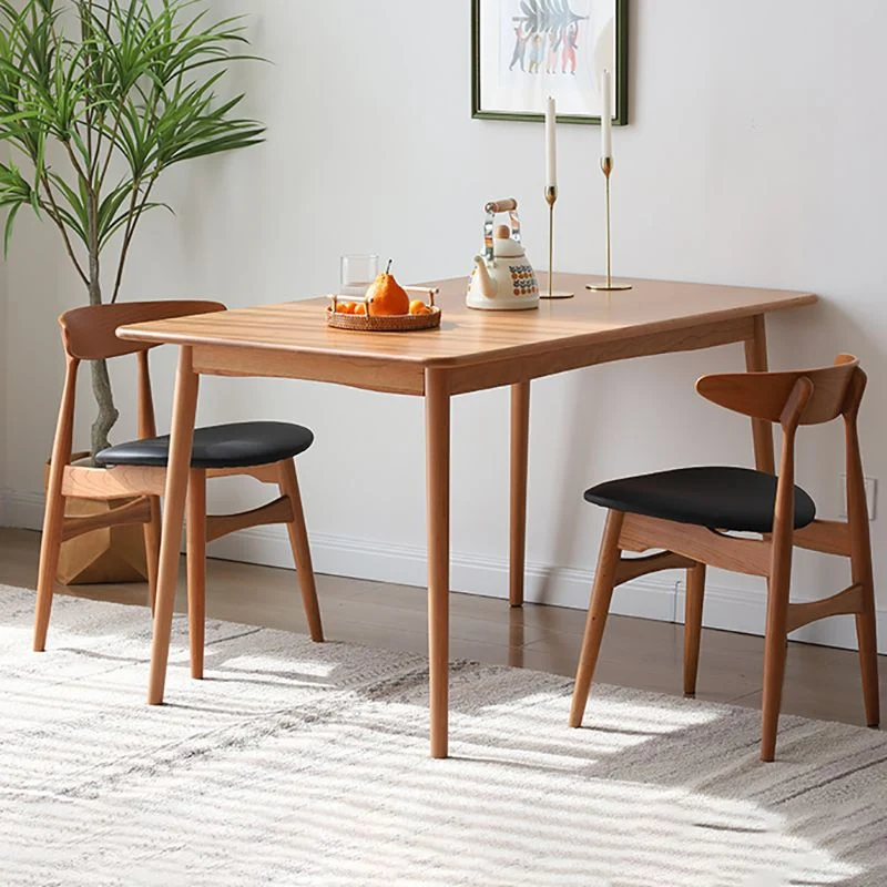 Sedia laterale da pranzo legno massello da cucina contemporanea con schienale aperto Clearhalo